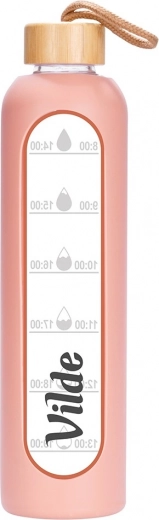 Holdbart borosilikatglas og bambuslåg