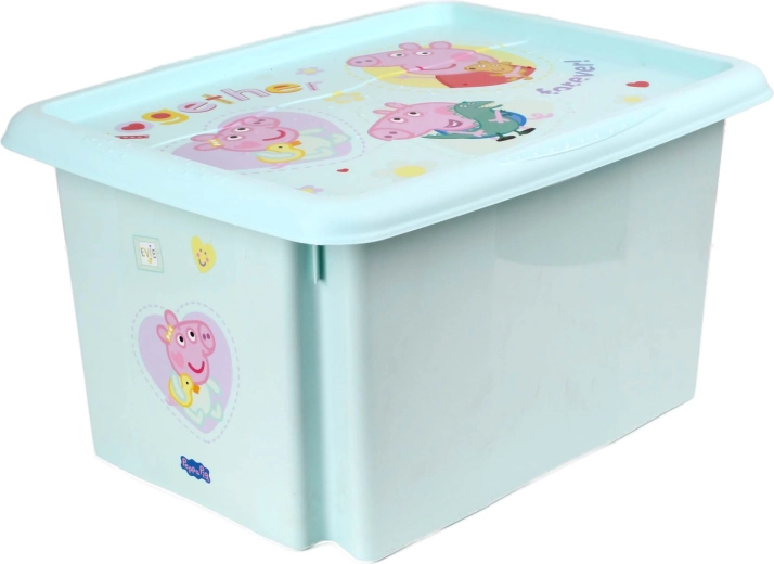 Plastikopbevaringsboks med låg Peppa Pig 15 l