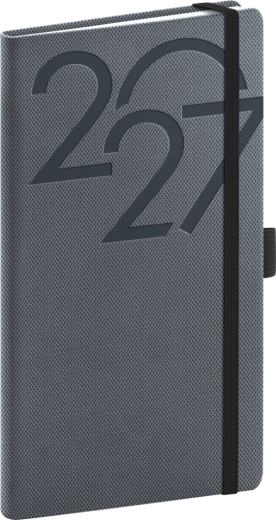 Notique lomme-dagbog Ajax 2027 sort 9 × 15,5 cm