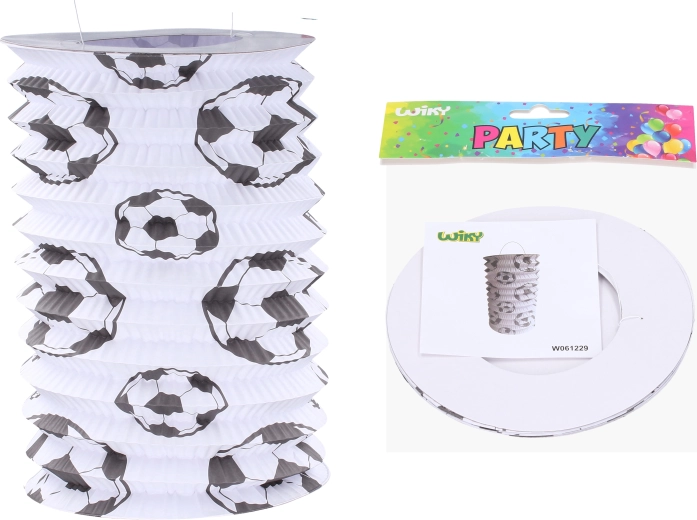 Papirslampion, cylinder, fodbold 15 cm