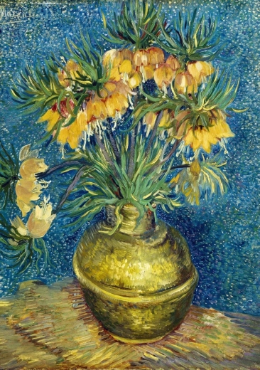 Bluebird puslespil Crown Imperial Fritillaries i kobbervase 1000 brikker