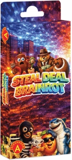 Steal Deal Brainrot familie-kortspil i lommeformat