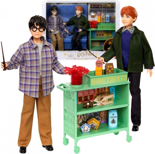 Harry Potter og Ron Weasley i Hogwarts-ekspressen - dukke sæt