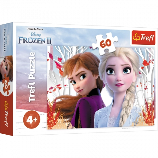 Puslespil 60 brikker Den magiske verden af Anna og Elsa