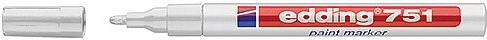 Lakeret hvid marker Edding 751, 1–2 mm