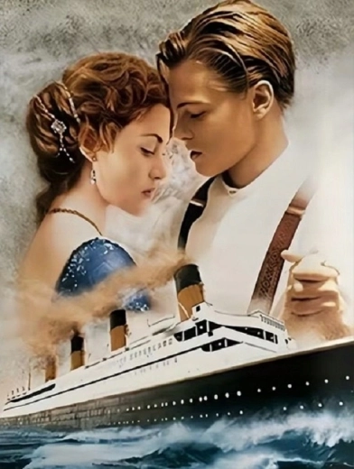 Norimpex diamantmaling Titanic: Jack og Rose 30 × 40 cm