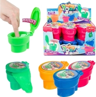 Pruttende slim i mini-toilet 95 g