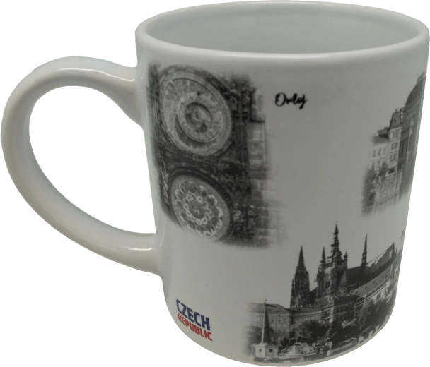 Hvid keramikkrus 250 ml TOP PRAHA