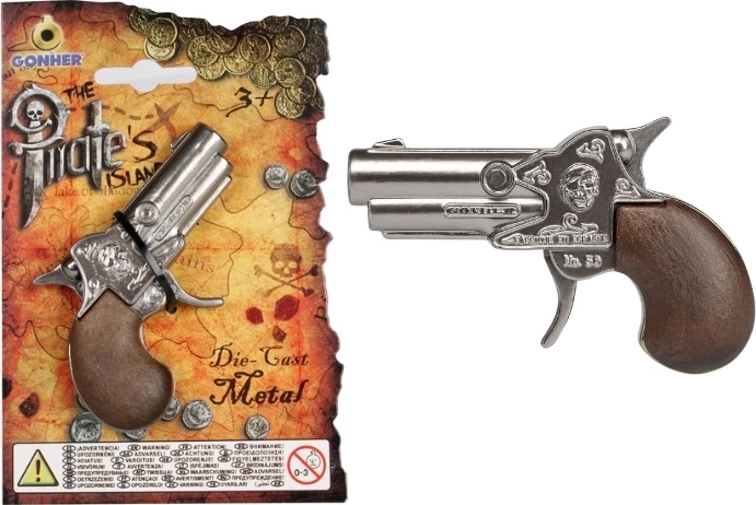 GONHER lille piratpistol i metal