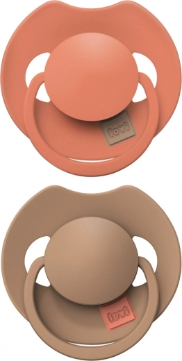Silikone dynamisk sut LOVI PRIME 18m+ Granola/Orange, 2 stk