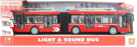 Rød ledbus på batterier