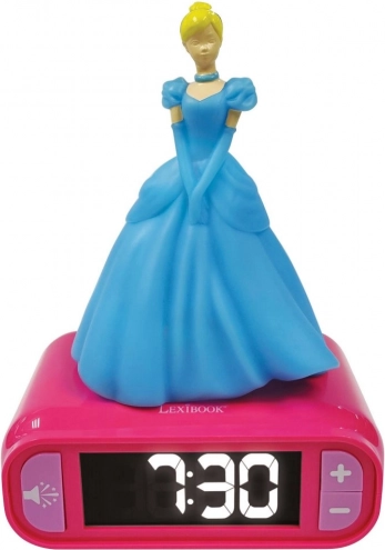 Disney Prinsesse vækkeur til børn med natlys