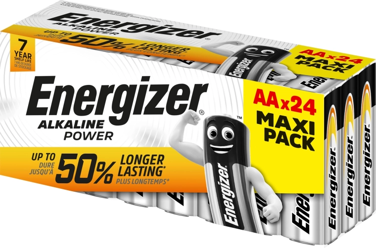 Alkaliske batterier AA ENERGIZER Alkaline Power 24 stk.