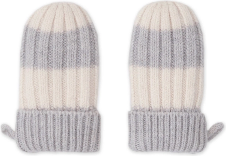 Lodger handsker Stripe Merino storm (0–12 måneder)