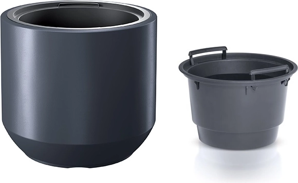 urtepotte med inderindsats 39 cm antracit