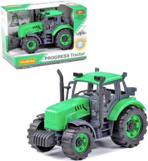Traktor med svinghjul Polesie Progress grøn
