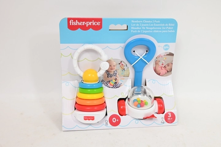 Fisher-Price sæt med rangle og bidelegetøj, 2 stk.