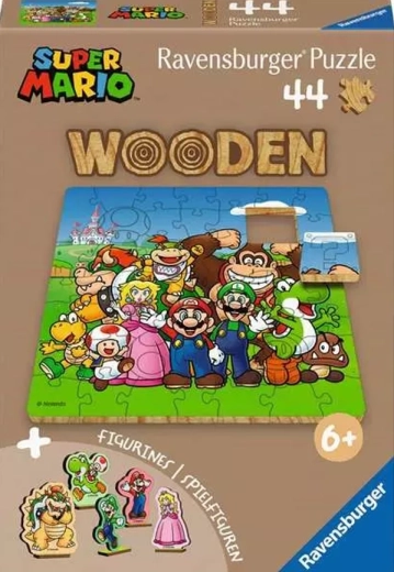 Ravensburger træpuslespil Super Mario – 44 brikker