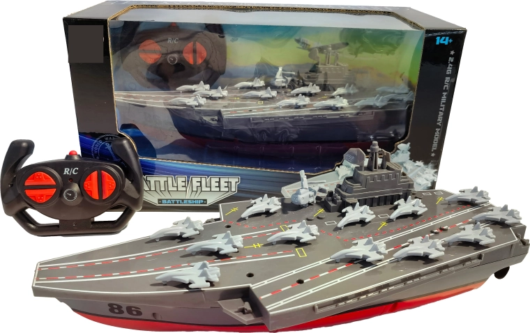 R/C militært hangarskib Battle Fleet 1:16
