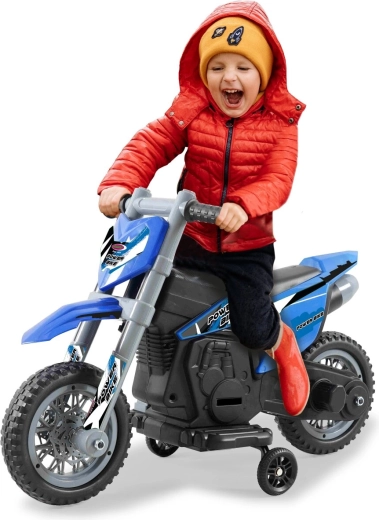 Elektrisk motorcykel til børn Power Bike blå 6 V