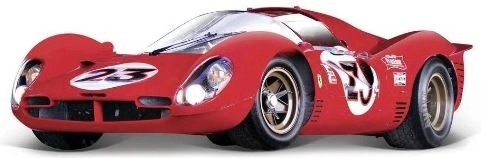 Model af racerbilen Ferrari 330 P4 Daytona i målestoksforholdet 1:24