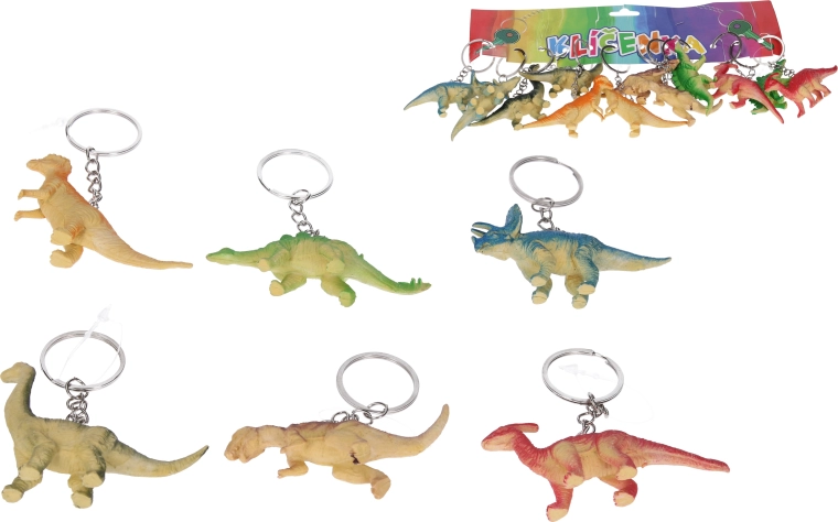 Nøglering med dinosaur