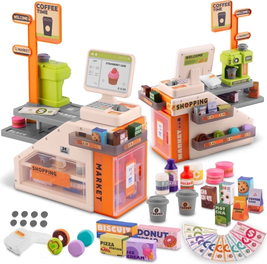 Interaktiv kasse med café RICOKIDS RK-822