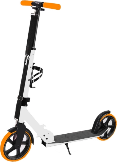 Sammenklappelig scooter hvid‑orange med rem