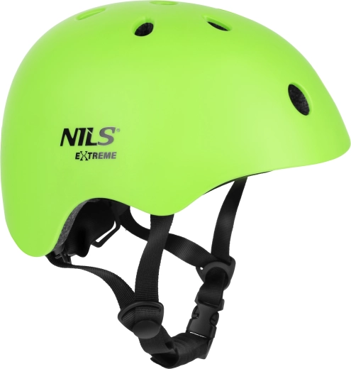 Cykel- og inliners hjelm Nils Extreme MT301 grøn – XS (48-52 cm)