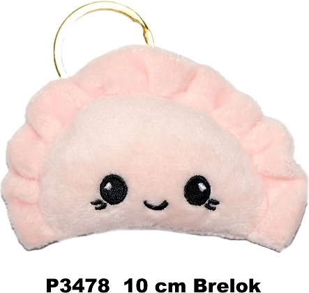 Pieróg-nøglering lyserød 10 cm