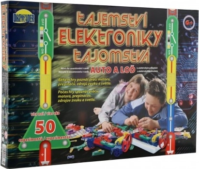 Elektronikkens hemmeligheder – byggesæt bil og båd, 50 eksperimenter