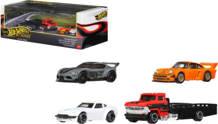 Hot Wheels Premium Collector – sæt med 4 biler