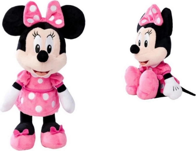 Disney plysbamse Minnie i lyserød kjole 45 cm