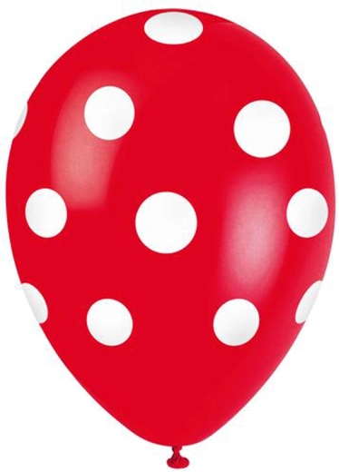 TORO balloner med prikker 30 cm, 5 stk.
