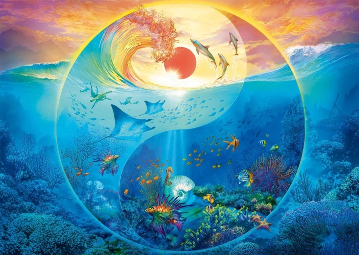 Puslespil Schmidt I havets dyrerige 1000 brikker