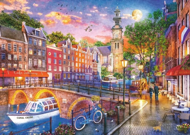 Puslespil Amsterdam 1000 brikker fra Ravensburger