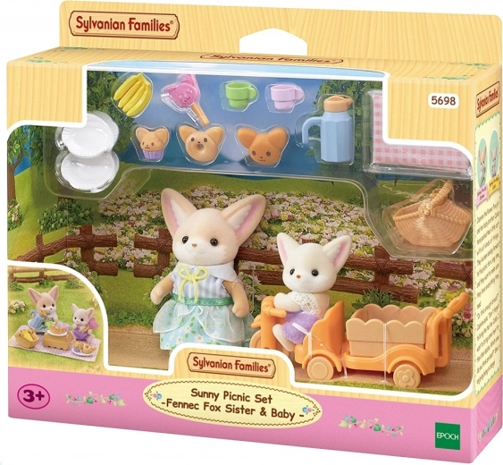 Sylvanian Families ræve på picnic