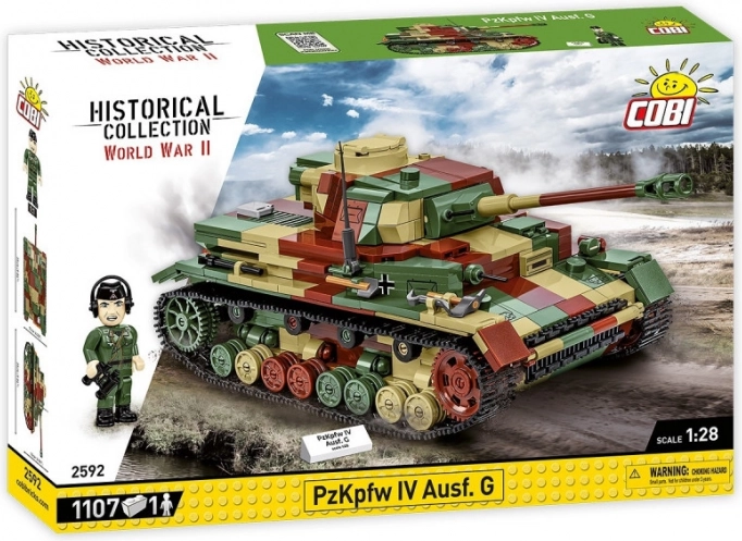 Byggesæt WWII Panzerkampfwagen IV Ausf. G fra 1107 dele