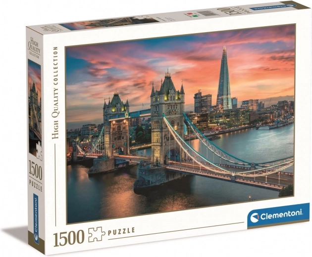 Puslespil 1500 brikker CLEMENTONI – London i skumringen