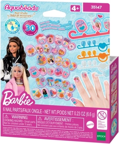 Aquabeads Barbie nail studio – kreativt sæt til neglepynt med vandperler