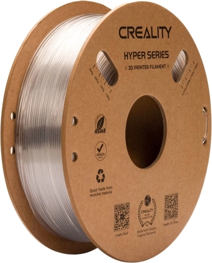 Filament creality hyper petg gennemsigtig 1,75 mm