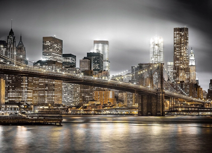 Diamantmaleri Brooklyn Bridge 30 × 40 cm
