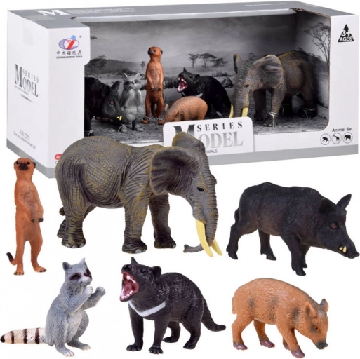 Sæt med safari-dyrefigurer – Figurer