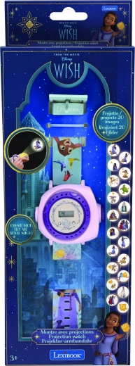 Lexibook digitalt projektionsur Disney Wish med 20 billeder