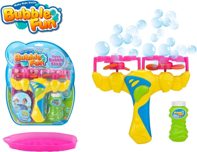 Bubble Fun sæbeboblemaskine Double Twinjet med påfyldning 118 ml