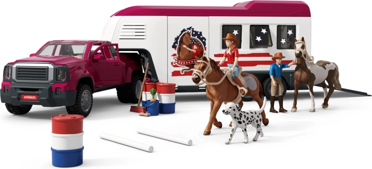 Schleich Horse Club Lakeside-bil med hestetrailer