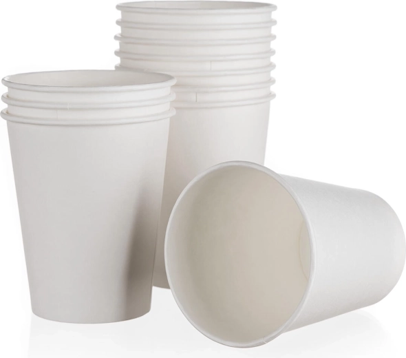 Papkrus 200 ml hvide 12 stk