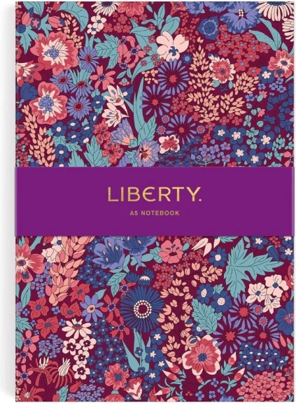 Dagbog A5 med blomstermønster Margaret Annie fra Liberty