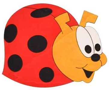 Mellemstor trædekoration Mariehøne