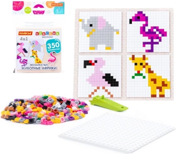 Mosaiksæt Afrikas dyr (350 dele)